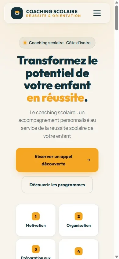 Site Helyps Coaching — vue mobile responsive